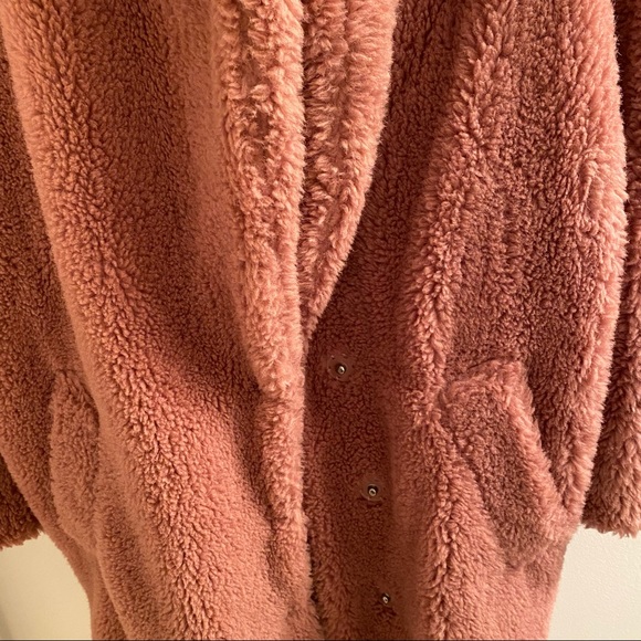 Topshop oversized teddy bear fleece coat - Picture 5 of 5